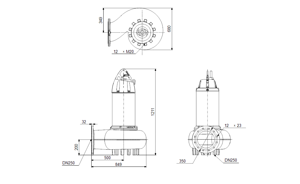 GRUNDFOS Tauchmotorpumpe SE2.110.250.185.4.52L.N.51D.A Nr. 99776837
