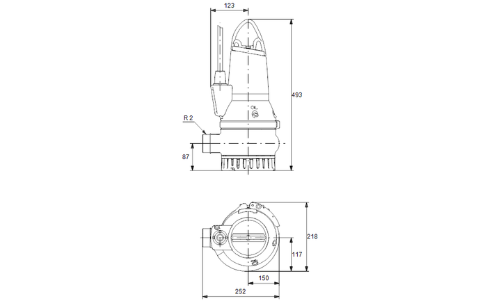 GRUNDFOS Tauchmotorpumpe DP10.50.15.EX.2.50B Nr. 96104209