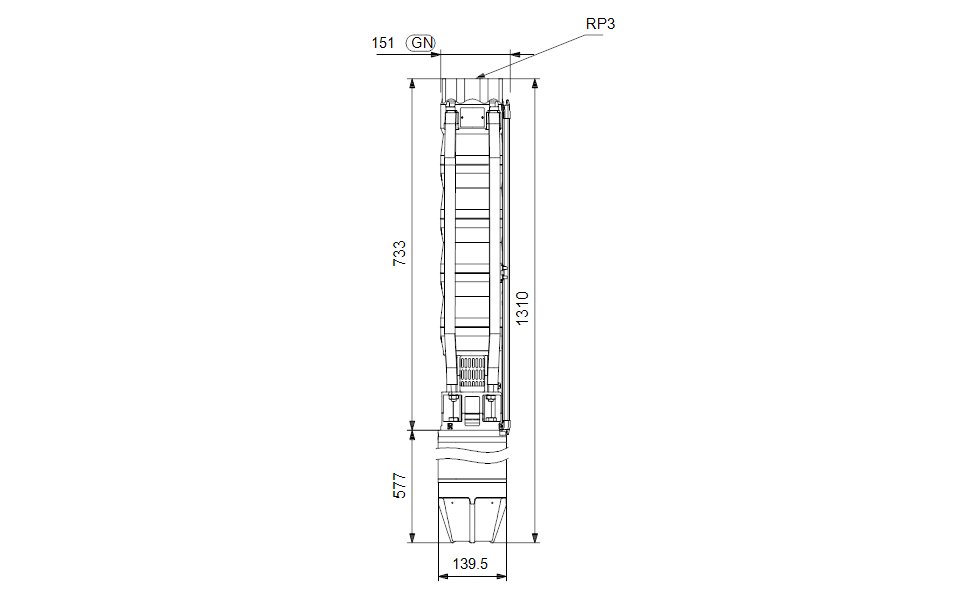 GRUNDFOS Unterwasserpumpe  SP 46-4 Art. 15A36904