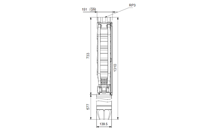 GRUNDFOS Unterwasserpumpe  SP 46-4 Art. 15A36904