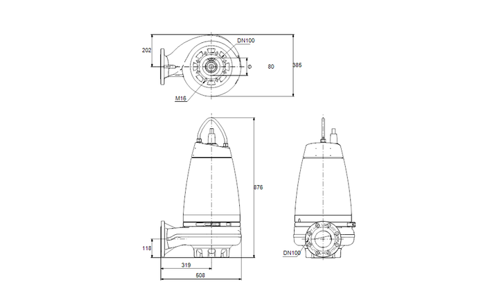 GRUNDFOS Tauchmotorpumpe SE1.80.100.30.4.50D.B Nr. 96048037