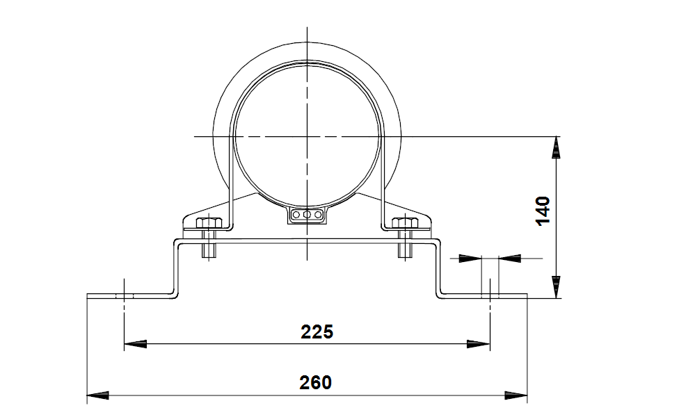 GRUNDFOS Mechanisches Zubehör Stützwinkel Art. 96957524