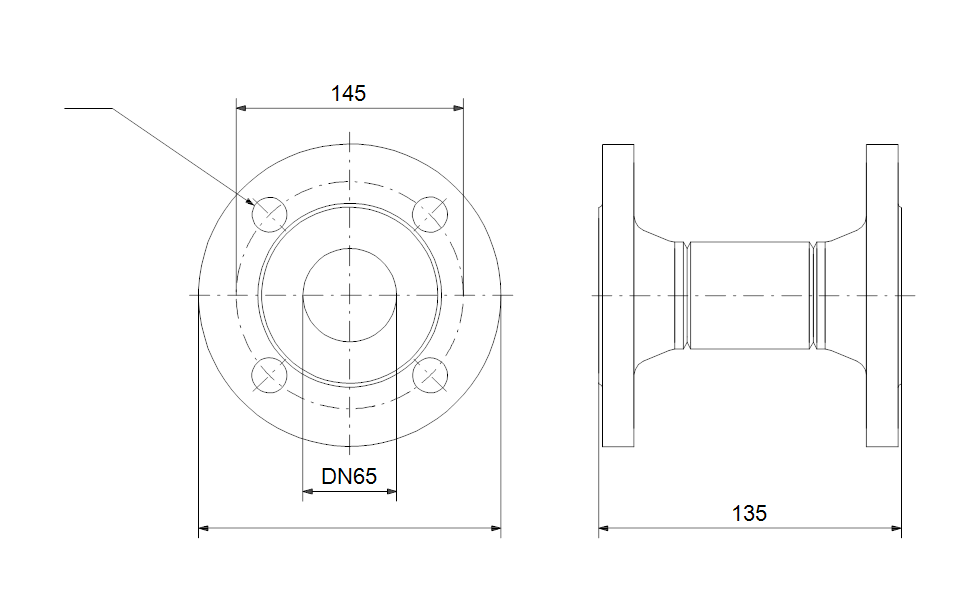 GRUNDFOS Acc.adaptor DN65 PN16 135 Art. 98391272