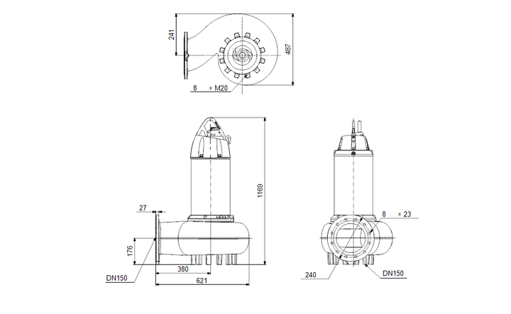 GRUNDFOS Tauchmotorpumpe SE1.85.150.185.4.52H.N.51D.A Nr. 99776331