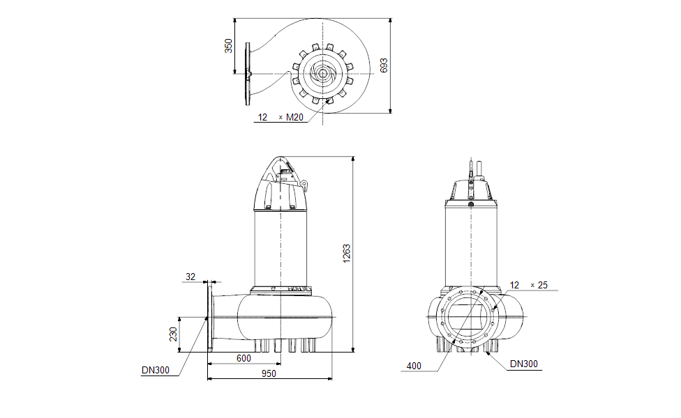 GRUNDFOS Tauchmotorpumpe SE2.125.300.110.6.52E.N.51D.A Nr. 99776962