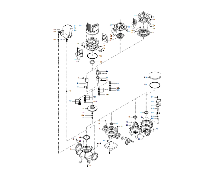 GRUNDFOS Einstufige Inlinepumpe TPED 150-200/4 S-A-F-A-BQQE-OWA Art.92959040
