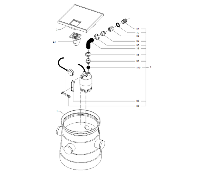 GRUNDFOS LIFTAWAY B40-1 Art. 96003974