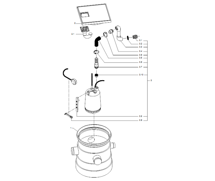 GRUNDFOS LIFTAWAY B40-1 Art. 96003975
