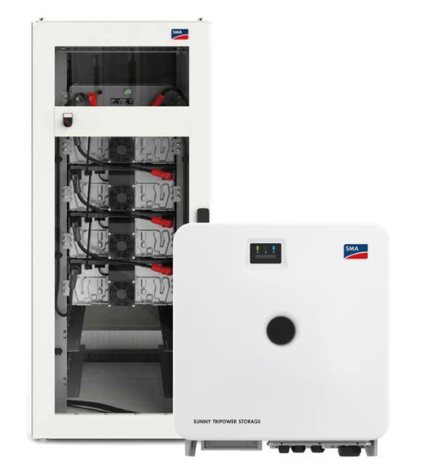 Solarics_SMA Solarspeicher COMMERCIAL STORAGE SOLUTION 30 / 96 KWH ZELLCHEMIE NMC, 96 KWH NUTZBAR, 30 KW WR