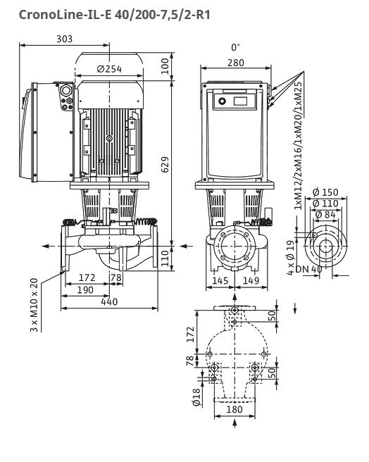 WILO Pumpe IL-E 40/200-7,5/2-R1 Art.Nr. 2159363