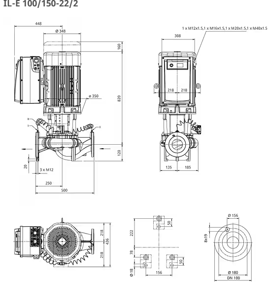 WISO CronoLine Pumpe IL-E 100/150-22/2 Art: 2221394