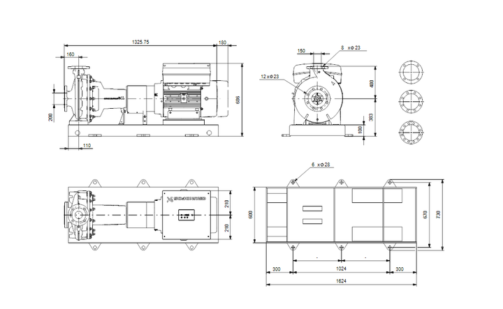 GRUNDFOS Normpumpe NKGE 200-150-200/222 AA1F2AESBQQEQWA Art.92969692
