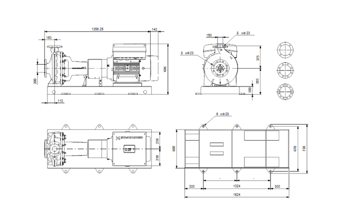 GRUNDFOS Normpumpe NKE 150-250/242 BA1F1KESBQQEQWA Art.92970017
