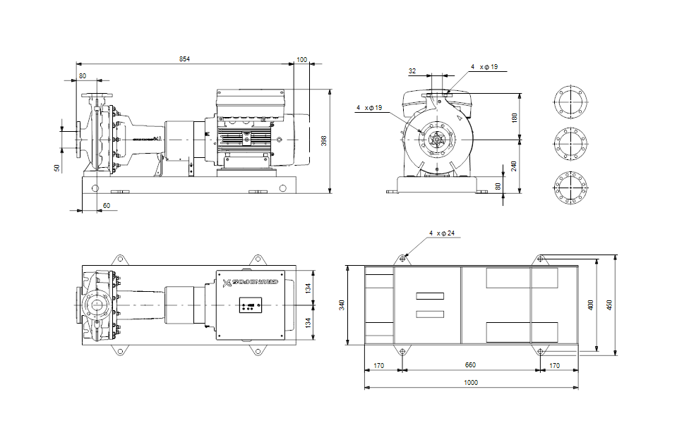 
GRUNDFOS Normpumpe NKE 32-200.1/207 ASA2F2AESBQQEFWA Art.99539661
