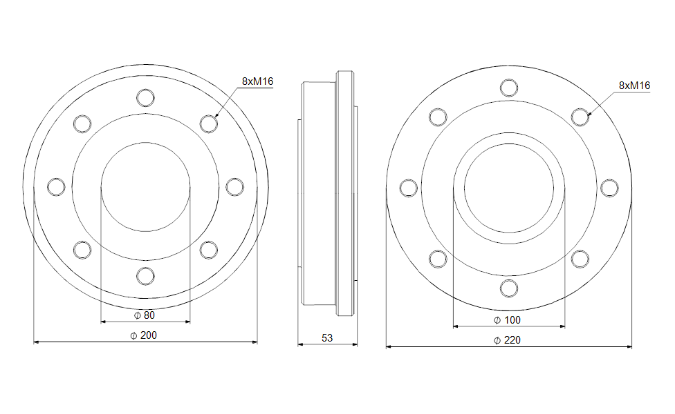 GRUNDFOS LM/LP->TP exchange set, DN80/100 L55L Art. 96545611
