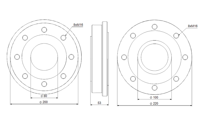 GRUNDFOS LM/LP->TP exchange set, DN80/100 L55L Art. 96545611