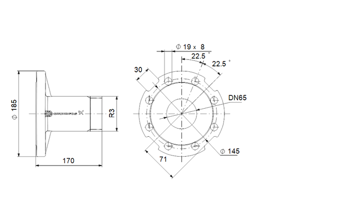 GRUNDFOS Adapter 3"R - PN 16/40 Art. 130187