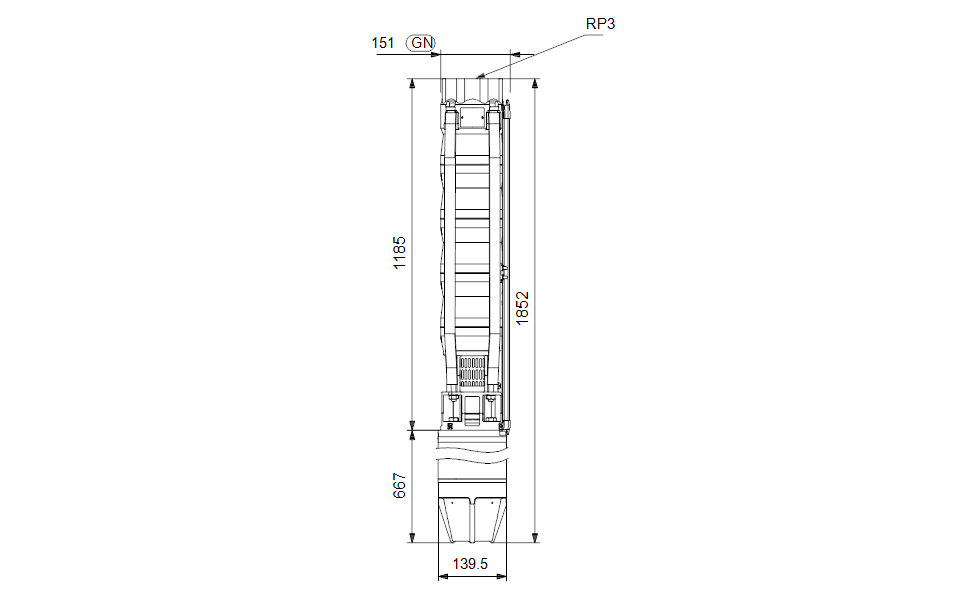 GRUNDFOS Unterwasserpumpe SP 46-8 Art. 15A36908 
