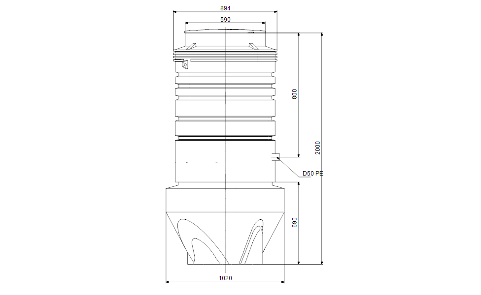 GRUNDFOS PS.R.10.20.D.GC.PE.63.S.AP12 Art. 96642494