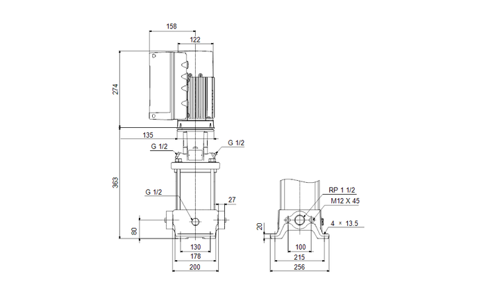 GRUNDFOS CRE 10-2 N-A-A-E-HQQE Art. 98390273
