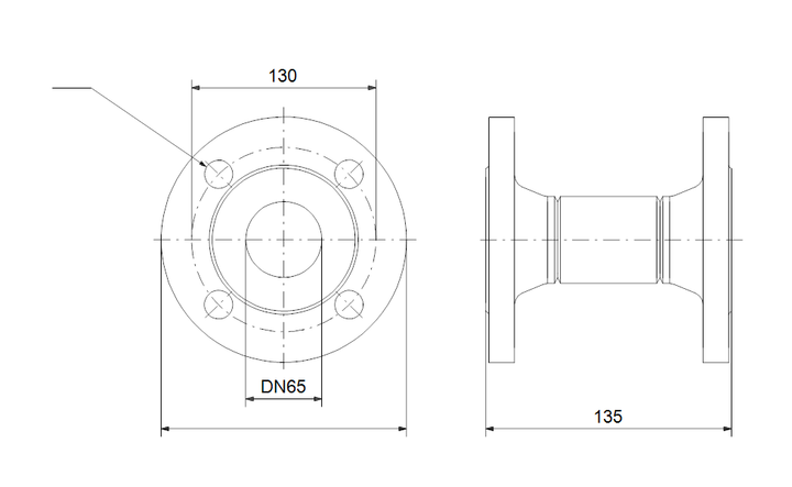 GRUNDFOS Acc.adaptor DN65 PN6 135 Art. 98391271