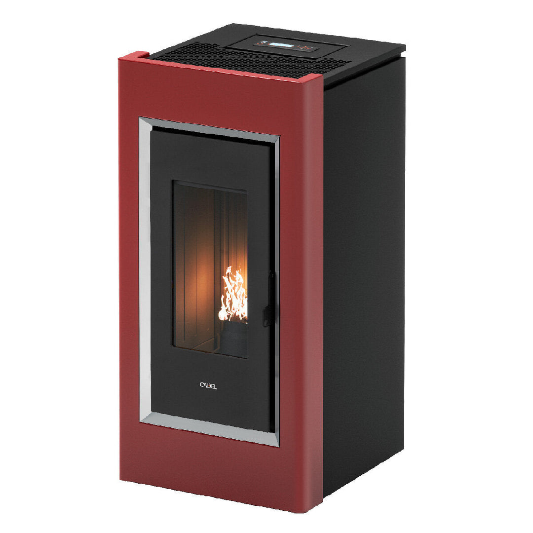 Cadel Prince – Pelletofen, 11 kW, Rot