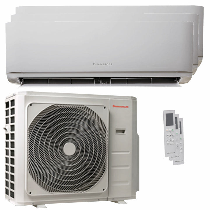 Immergas THOR 12000+12000+12000 BTU – Multisplit-Klimagerät (3 Innengeräte), 7,91/8,21 kW, R32, A++/A+
