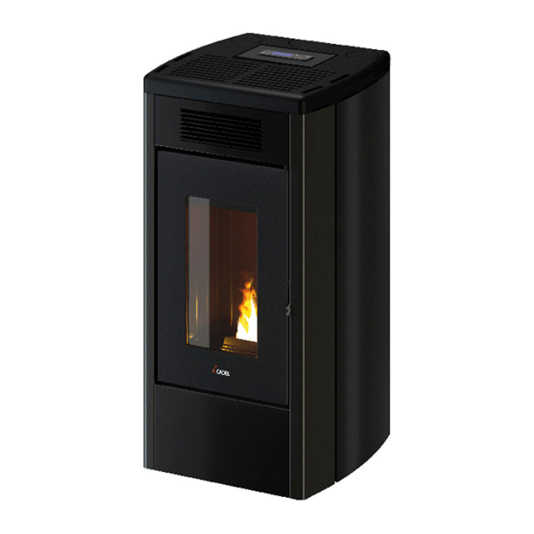 Cadel Atena Plus 14 luftgeführt, kanalisierbar – Pelletofen, 14 kW, WLAN, Anthrazit