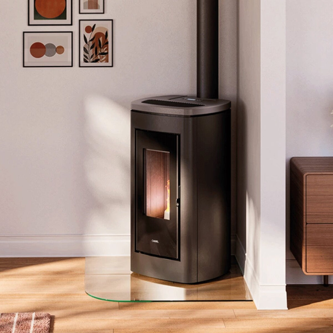 Cadel Eclipse Plus 11 – Pelletofen, 10,5 kW, WLAN, Anthrazit