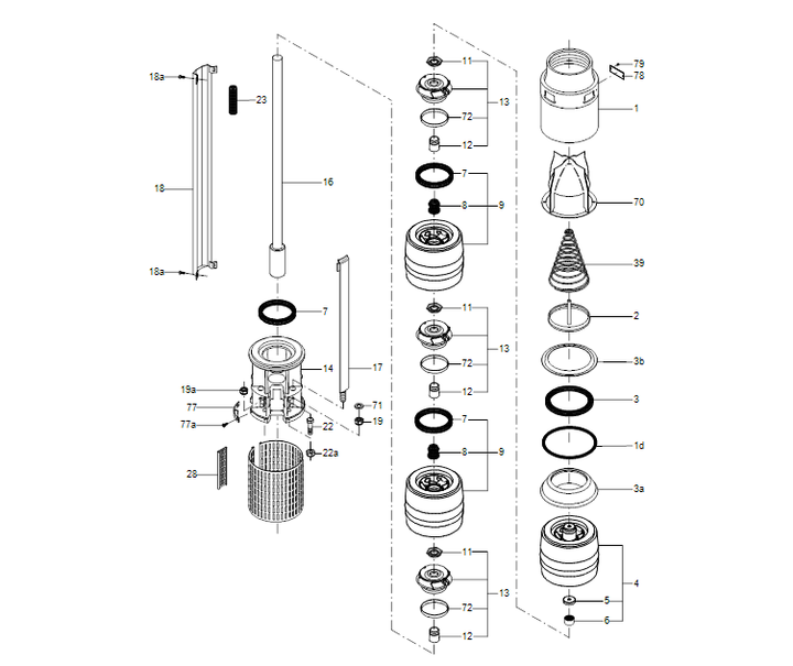 GRUNDFOS Unterwasserpumpe SP 160-2 Nr. 20021902