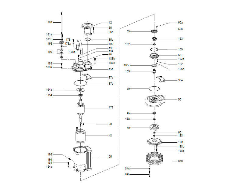 GRUNDFOS Tauchmotorpumpe DWK.O.6.80.22.5.0D Nr. 96922647