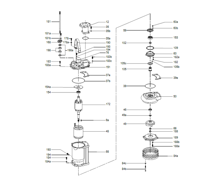 GRUNDFOS Tauchmotorpumpe DWK.O.6.80.22.5.0D Nr. 96922647
