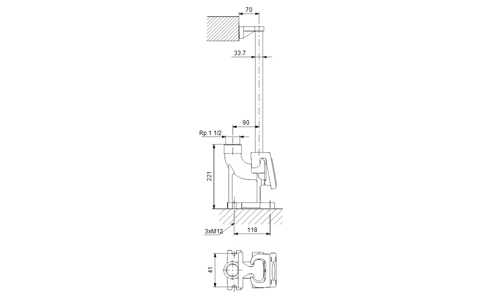 GRUNDFOS Zubehorfurabwasserpumpe Auto coupling set Nr. 96076063