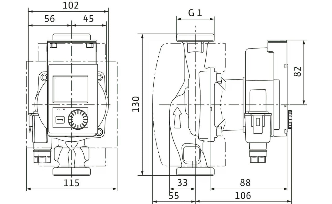 WILO Heizungspumpe Stratos PICO plus 15/0,5-6 130mm - Art. 4244371