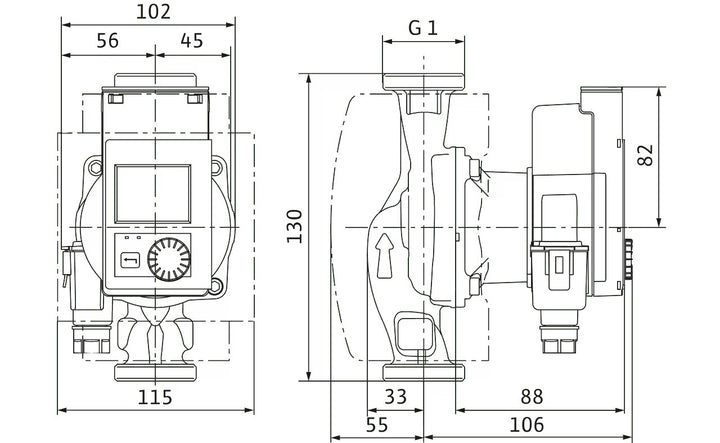 WILO Heizungspumpe Stratos PICO plus 15/0,5-6 130mm - Art. 4244371