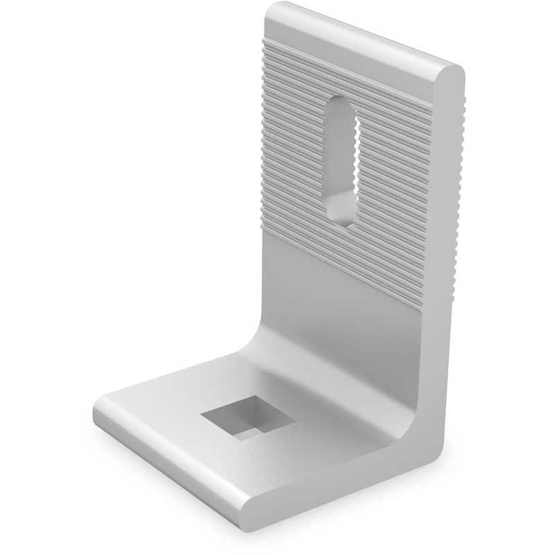 K2 SYSTEMS - Adaptateur L pour SingleRail pour lier au joint debout ou au crochet en acier inox. - 2002652
