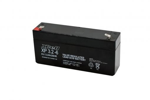 XCELL Bleiakku mit 6V und 3,2Ah Kapazit