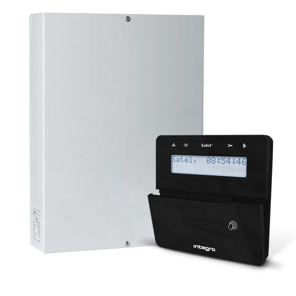 Integra 64-Paket mit 16 Zonen und schwarzem INT-KLFR-Näherungs-LCD-Bedienteil