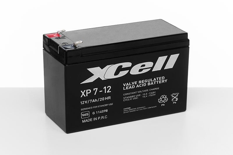 XCELL Bleiakku XP18-12 mit 12 V und 18 Ah VdS Zulassung