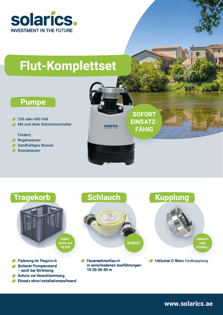 Solarics Flutbox - 230 Volt - sofort einsatzbereit