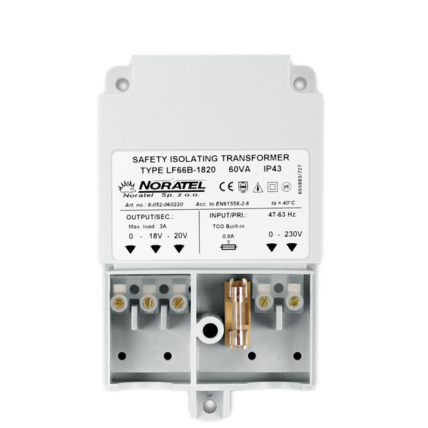 Beveiliging Discount 60138 Transformator 60 VA 20 V AC