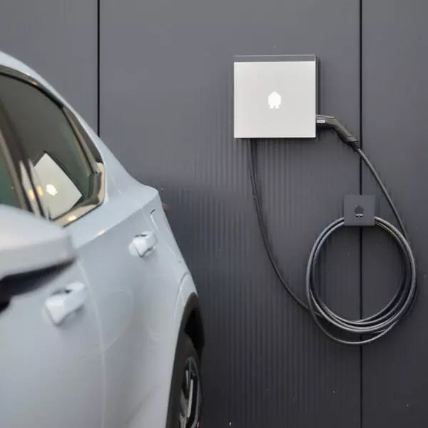 Smappee EV Wall White 22 kW 3-Fase Ladestation met vaste Ladekabel van 8M & P1 Poort