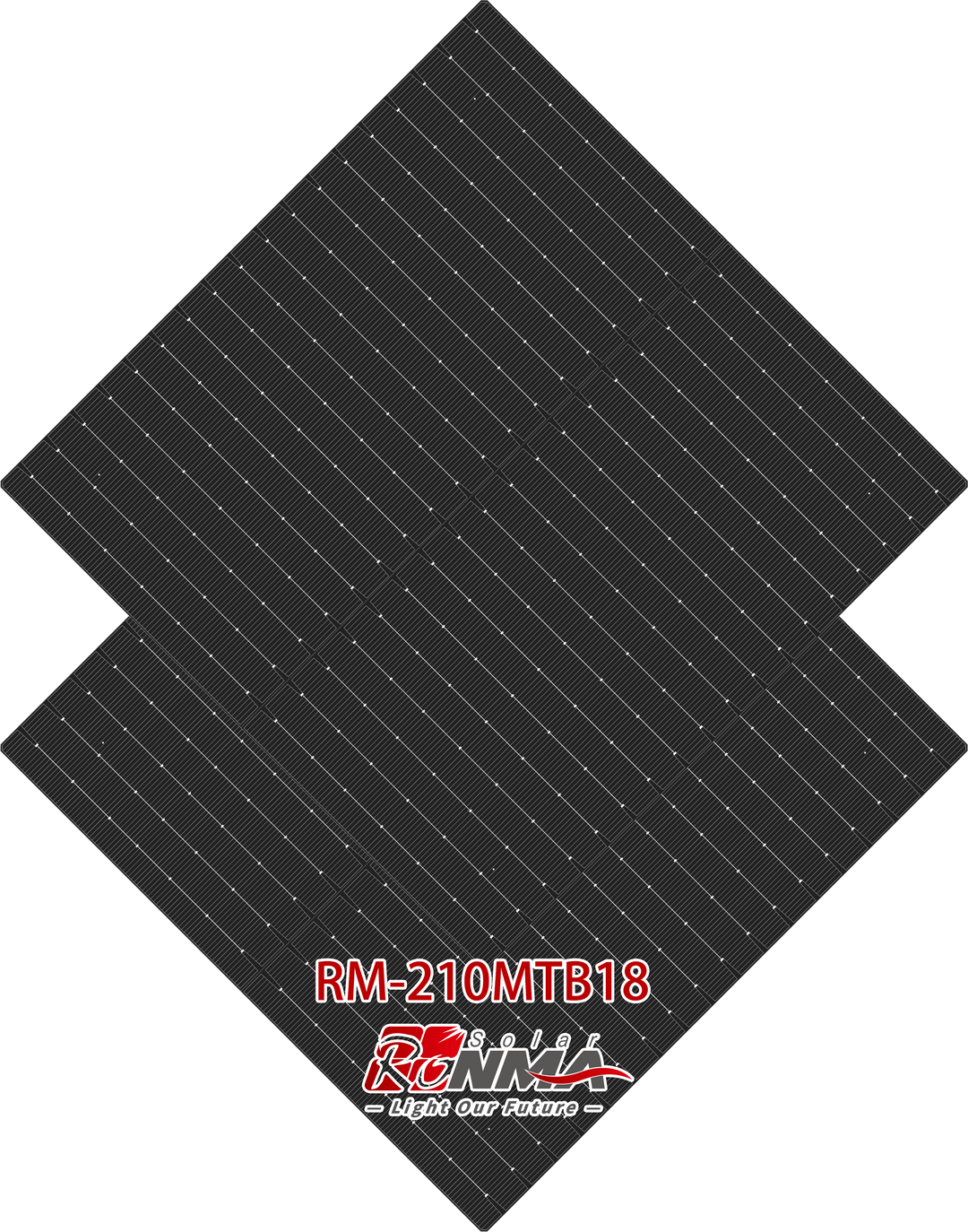 Zhejiang Ronma Solar Group Co,.Ltd. - Zellen - 210-N-Type 18BB  Mono TOPCon Bifacial Solar Cell RM-210MTB18 - Art. 27086