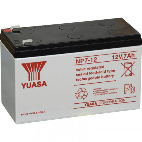 Yuasa NP 7–12 AGM-Batterie 12 V 7 Ah