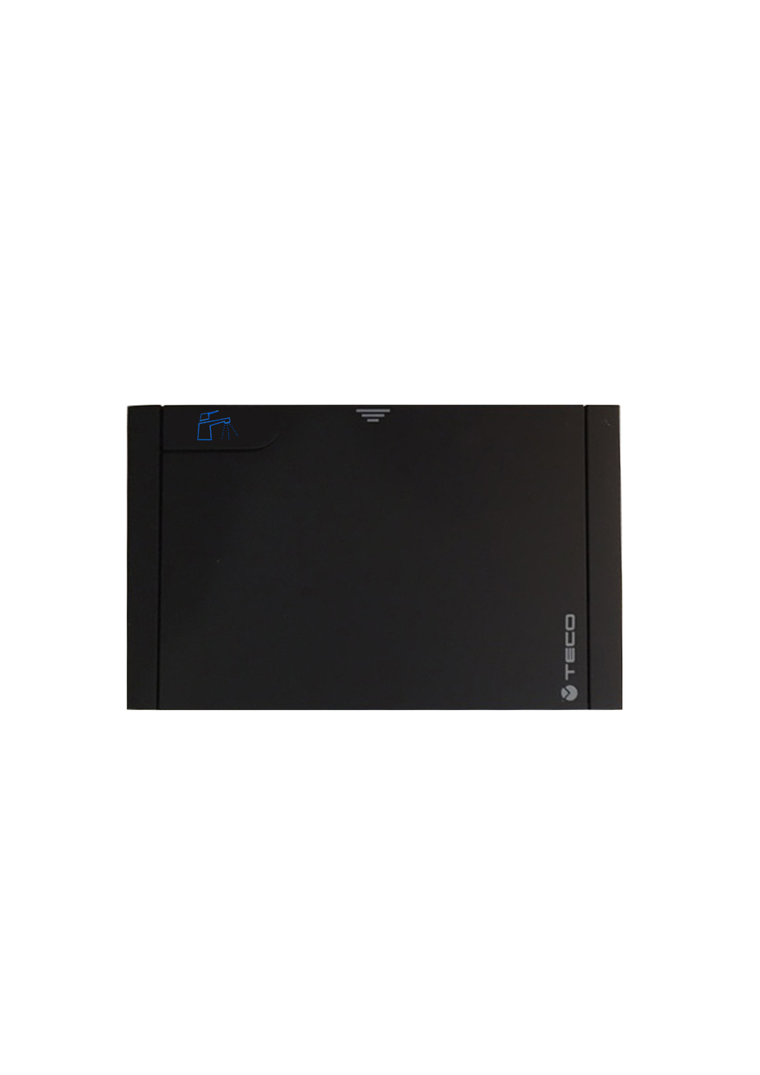 Teco Abdeckplatte für Wasserverteiler K4.3, 5+4, mit Einzelabsperrungen, schwarz Soft-Touch