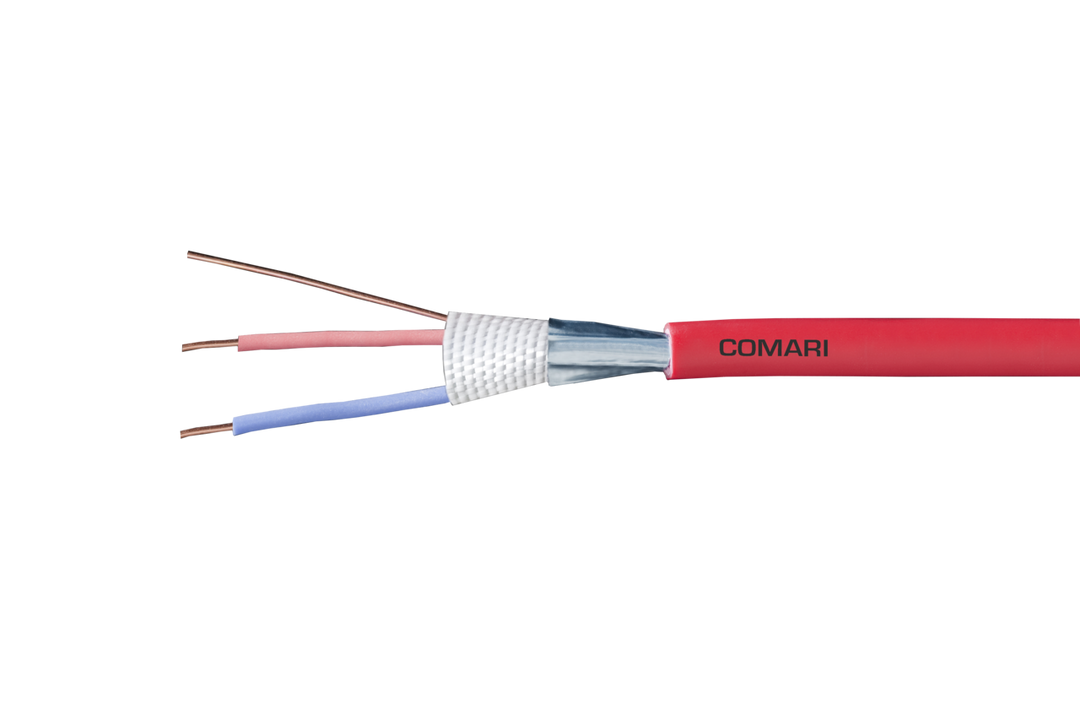 Comari Brandmeldekabel JE-H(st)H 1x2x1,0mm E30 rot (Funktionserhalt 30 Minuten)