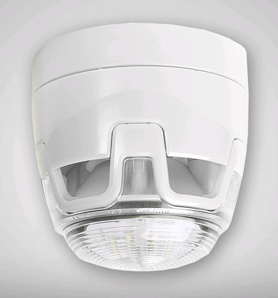 HONEYWELL Life Safety (Notifier) Enscape Wandsirene/Blitz-Kombination, Weiß-Weiß-LED, inkl. Base