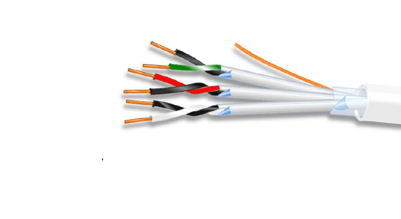 Comari Alarmkabel 3x2x0,35mm² Twisted Pair B2ca-s1,d1,a1Halogenfrei