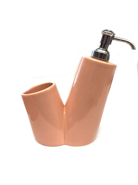 Cipì Seifenspender Porzellan, rosa