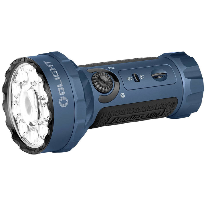 OLight Marauder Mini midnight blue Professionelle LED Taschenlampe mit Flut- und Fernlicht